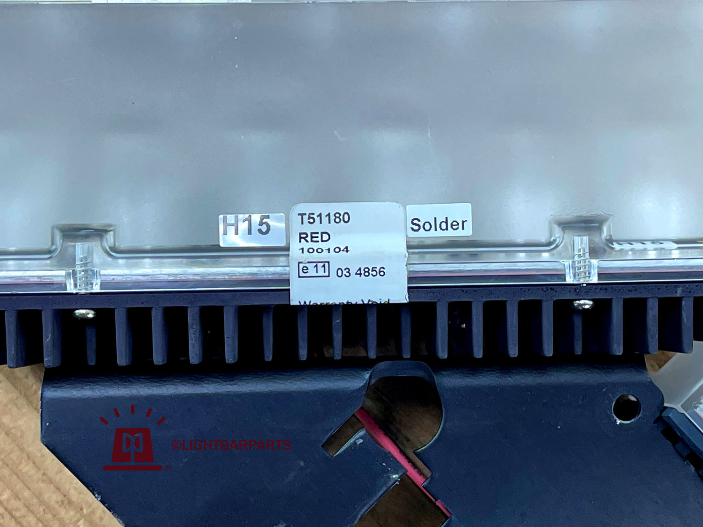 Code 3 Defender Lightbar - TriCore LED - Corner Assembly Red with White Alley