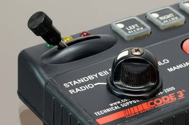 Replacement Slide Switch Knob - Federal Signal - Whelen - Code 3 - CenCom - SoundOff with Allen Wrench