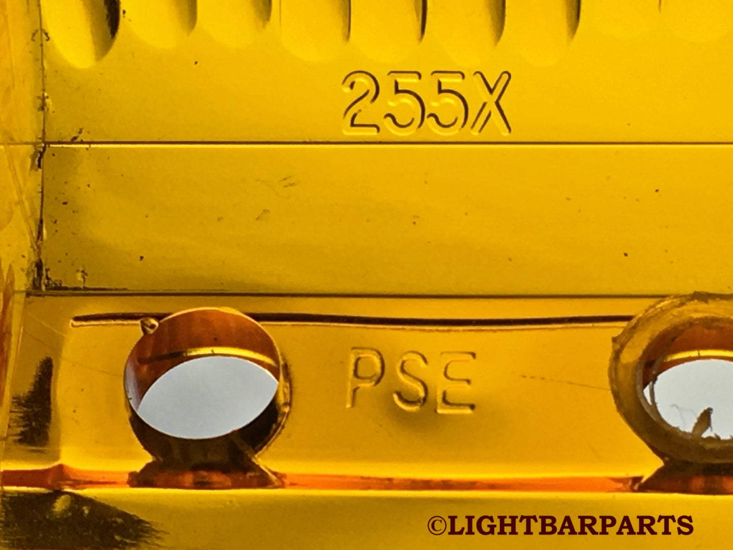Code 3 MX7000 Lightbar - Lower Amber Filter - 5 Hole - P/N: 255X