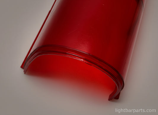 Federal Signal Aerodynic Aerotwin - Red Dual Half Dome Panel