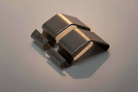 CODE 3 MX7000 LEDX 2100 Excalibur 360 - Set of Two stainless Dome Clips
