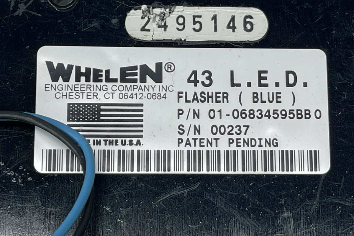 Whelen 45 LED - Blue LED Flasher Module P/N: 01-06834595BB