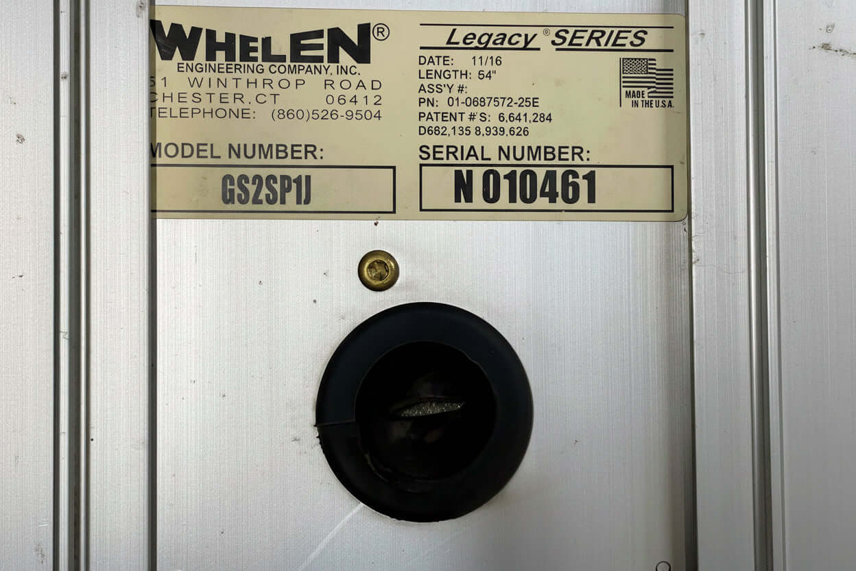 Whelen Legacy Lightbar - Frame Only for 54" Lightbar