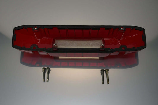 Whelen Liberty Patriot Lightbar - Red End Cap with Clear Alley Light Lens, Gasket and Screws
