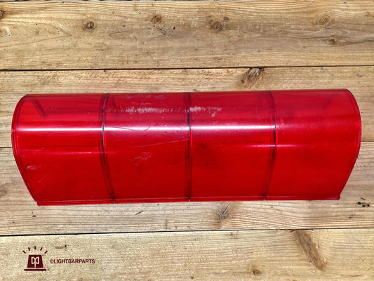 Federal Signal Aerodynic Aerotwin - Red Four Panel Half Dome