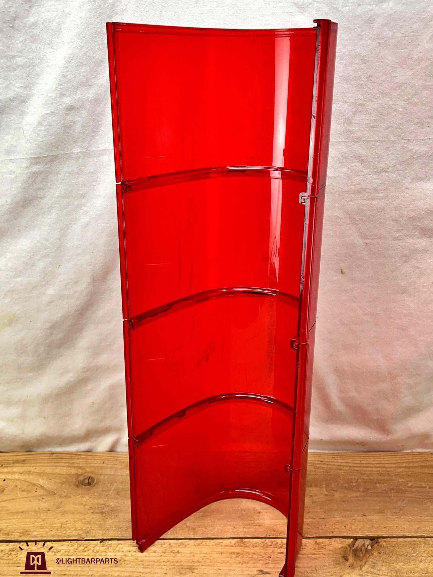 Federal Signal Aerodynic Aerotwin - Red Four Panel Half Dome