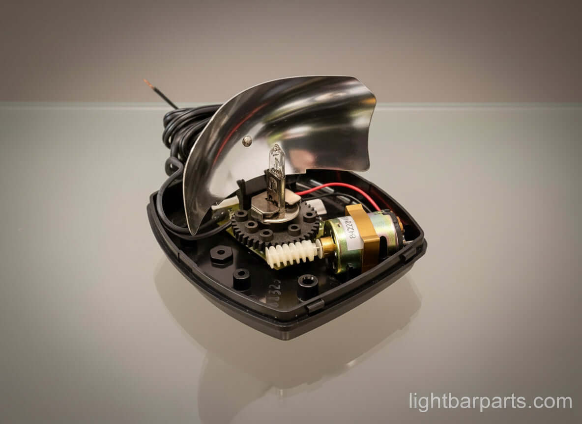 Federal Signal FireBeam Model: FB3MEF - 12V - Fast Speed with Amber Dome
