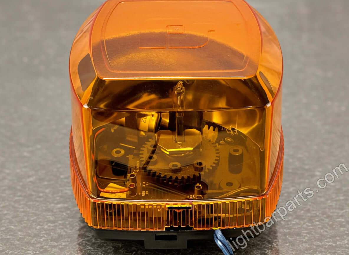 Federal Signal FireBeam Model: FB3MEF - 12V - Fast Speed with Amber Dome