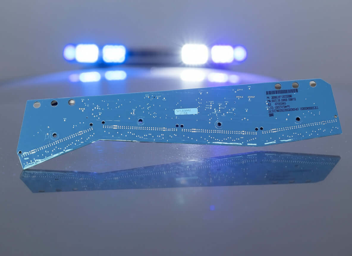 Federal Signal ILS - Advanced Off Axis FSJOIN Passenger Side - PN: 20000157-2222Z6N8 Blue/White