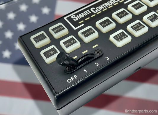 Replacement Slide Switch Knob - Federal Signal - Whelen - Code 3 - CenCom - SoundOff with Allen Wrench