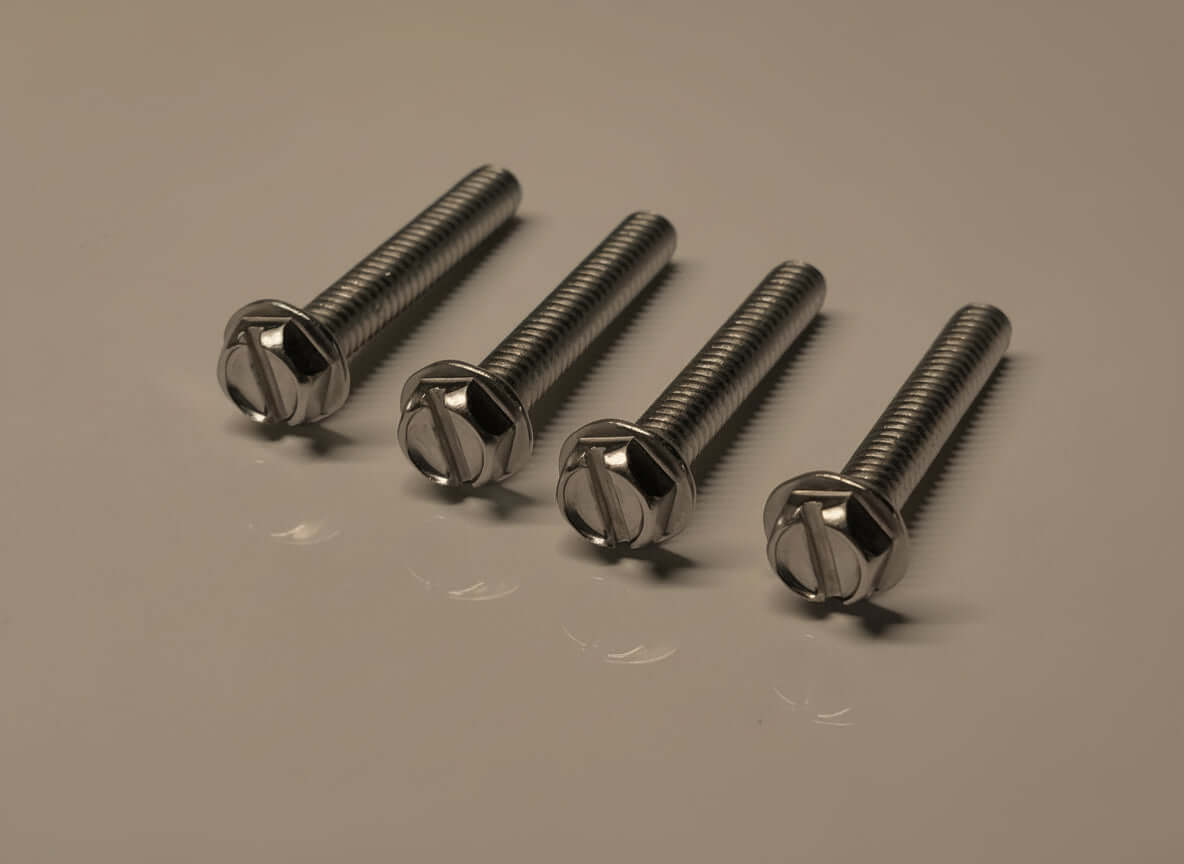 Federal Signal StreetHawk - Set of Four New (4) Stainless Steel Dome Screws - V2