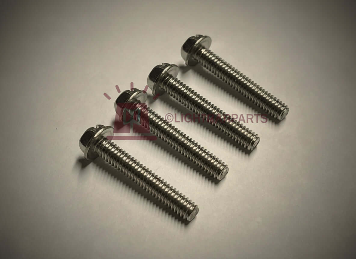 Federal Signal StreetHawk - Set of Four New (4) Stainless Steel Dome Screws - V2