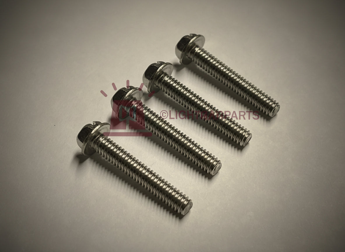 Federal Signal StreetHawk - Set of Four New (4) Stainless Steel Dome Screws - V2