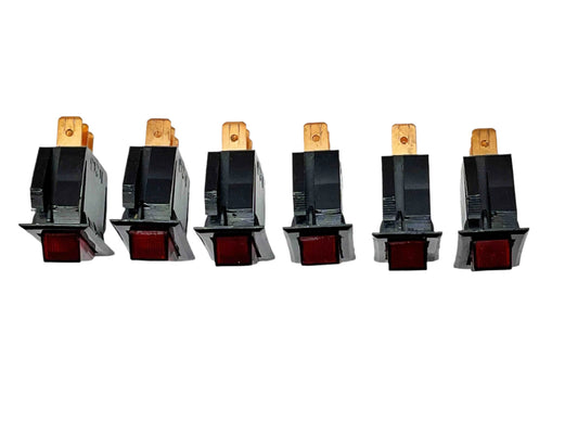 Lightbar Switch Box - Set Of 6 Switches - Light On In On Position