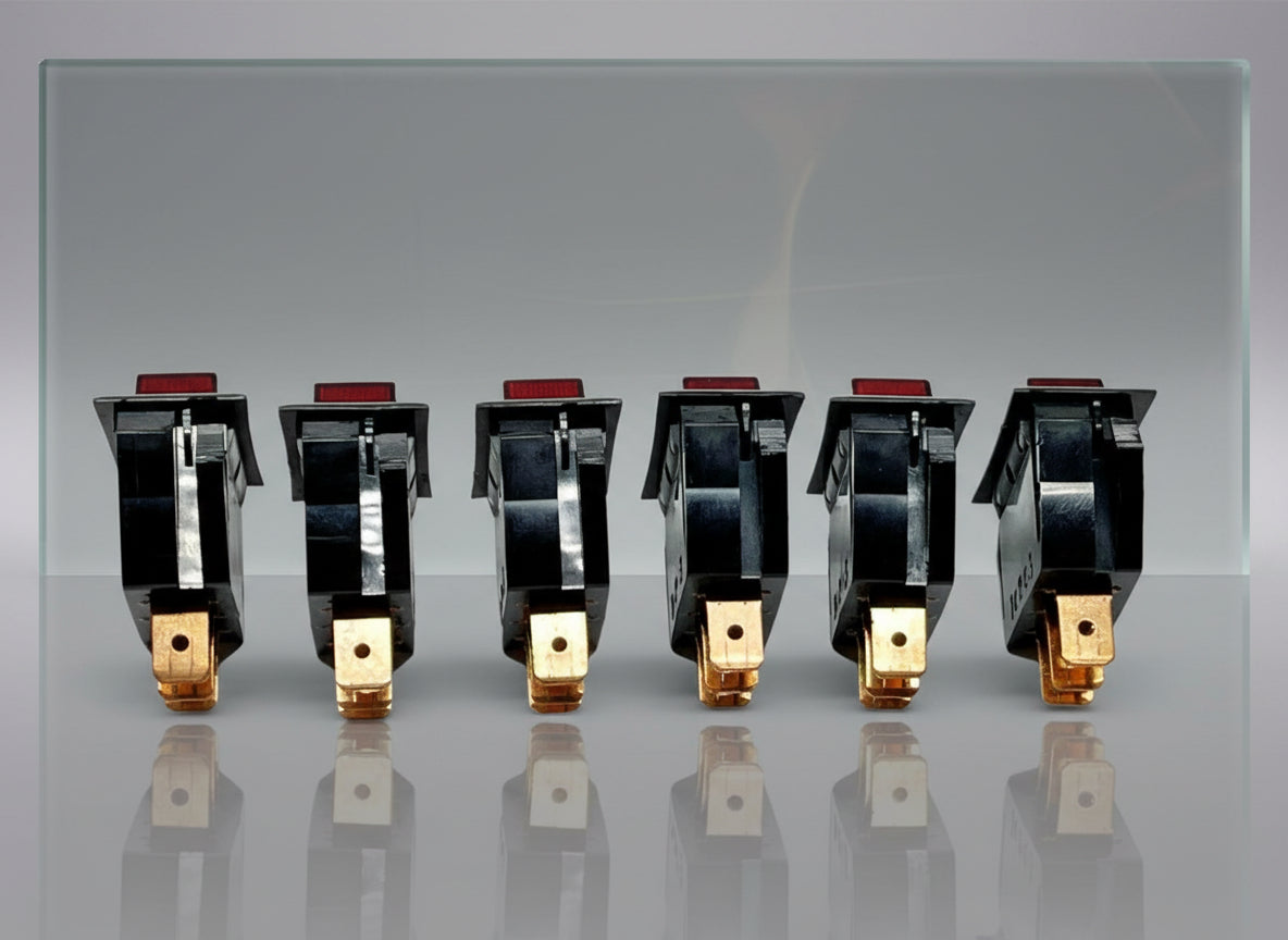 Lightbar Switch Box - Set Of 6 Switches - Light On In On Position