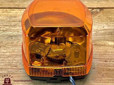 Federal Signal FireBeam Model: FB3MEF - 12V - Fast Speed with Amber Dome