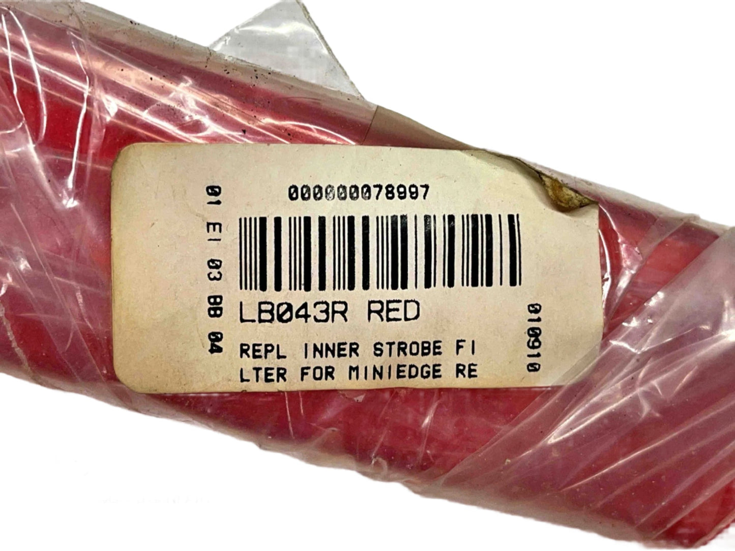 Whelen MiniEdge - Red Inner Strobe Filter - New Old Stock