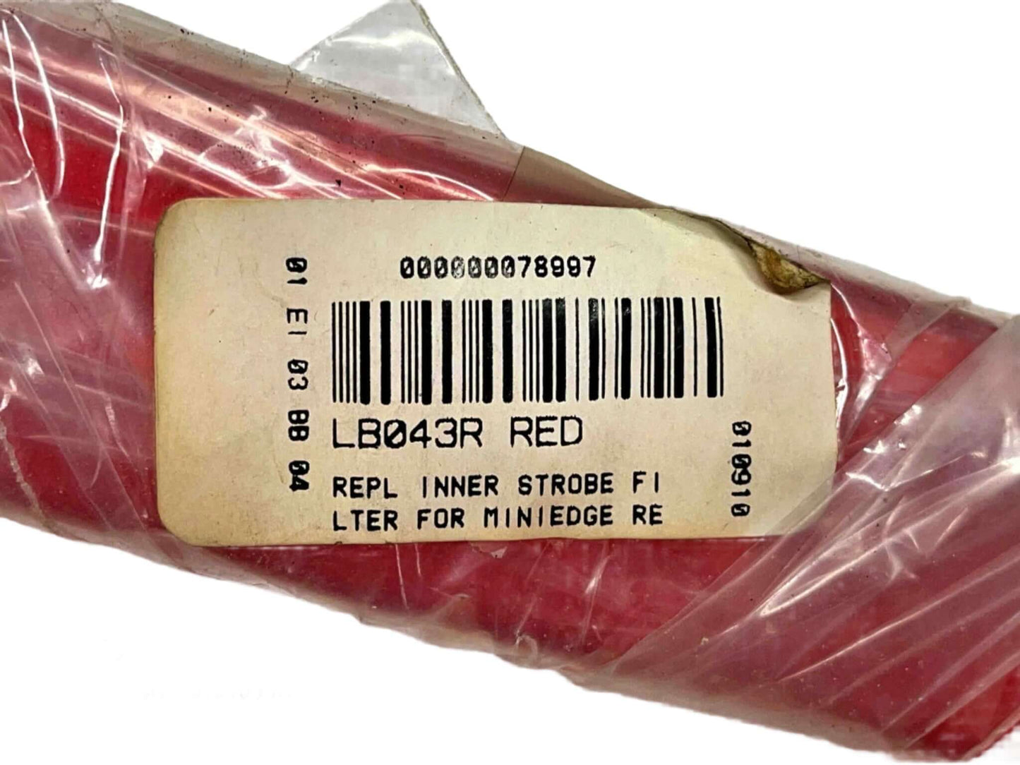 Whelen MiniEdge - Red Inner Strobe Filter - New Old Stock