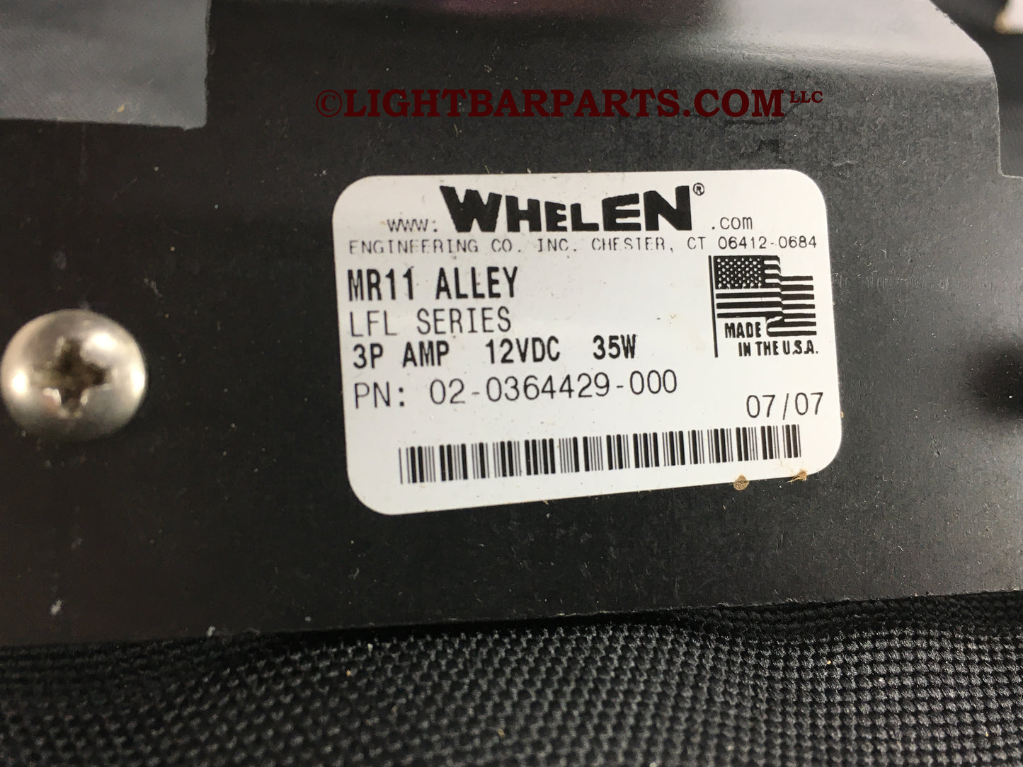 Whelen Liberty - MR11 Takedown Light Module Assembly with Mount & Screws - light bar parts