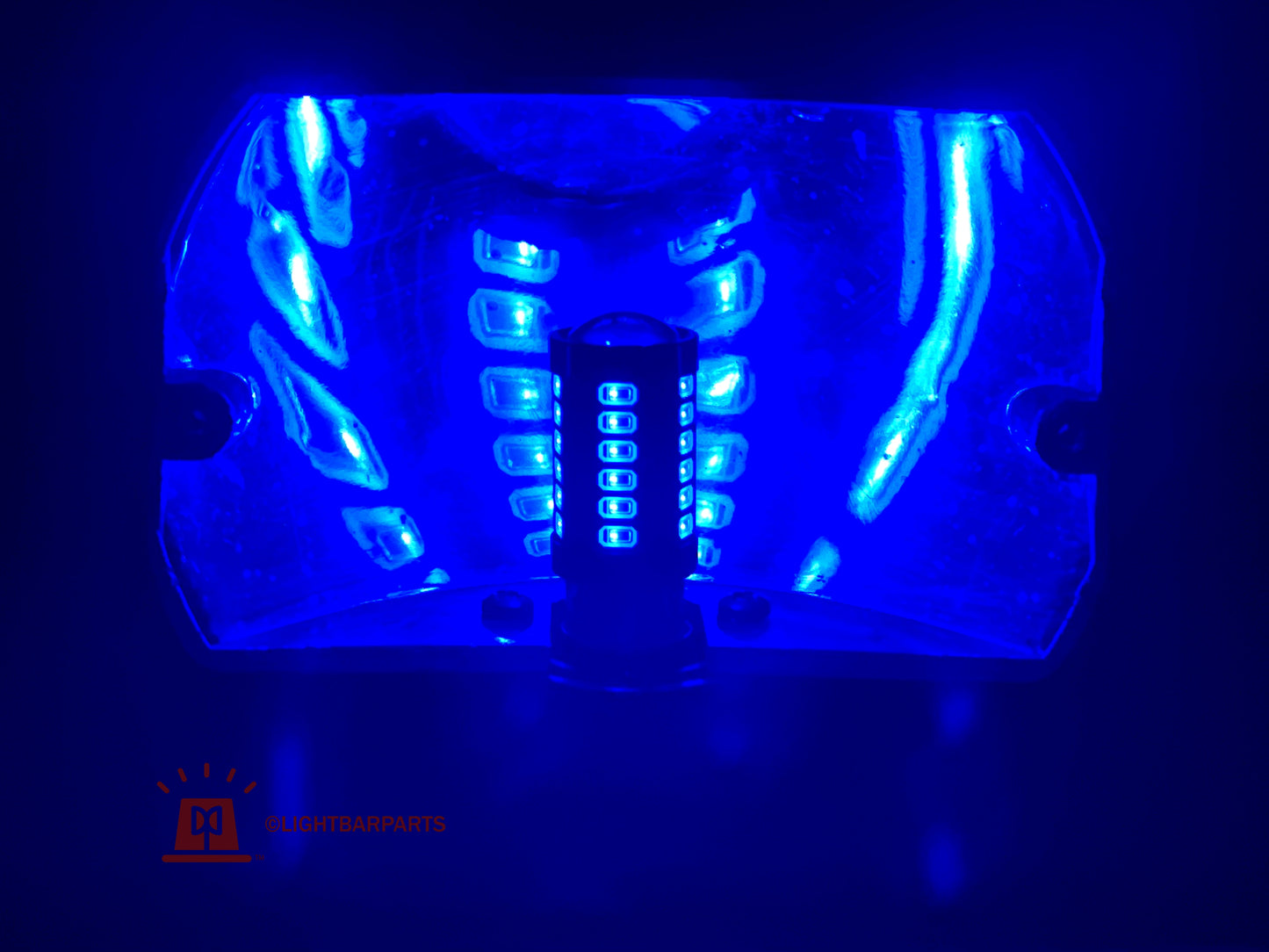 Federal Signal Code3 Lightbar Rotator - LED Twist Lock Replacement Bulbs - Blue