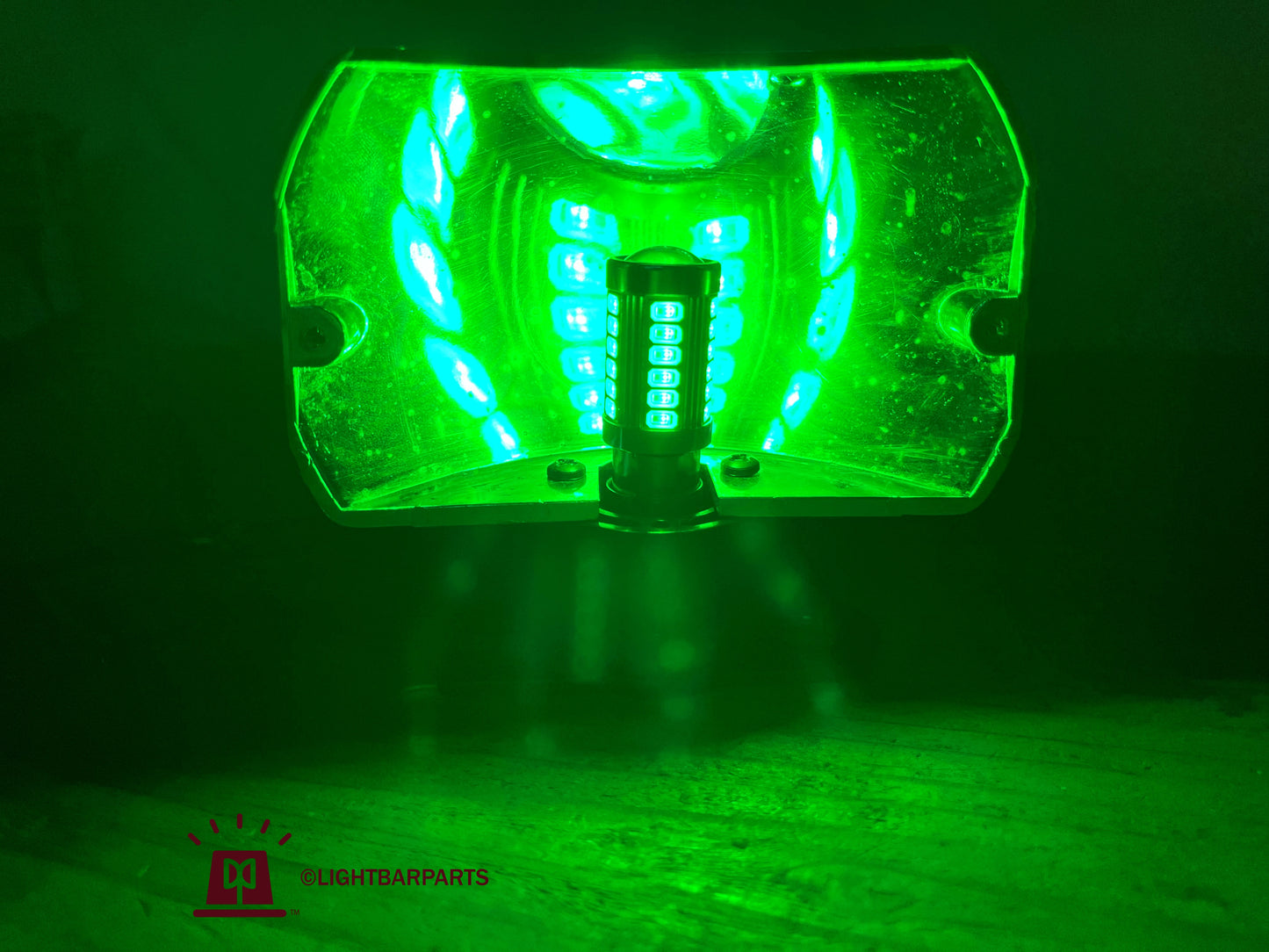 Federal Signal Code3 Lightbar Rotator - LED Twist Lock Replacement Bulbs - Green