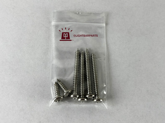 Whelen Justice Series Lightbar - End Dome Stainless Steel Screw Set - New