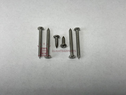 Whelen Justice Series Lightbar - End Dome Stainless Steel Screw Set - New