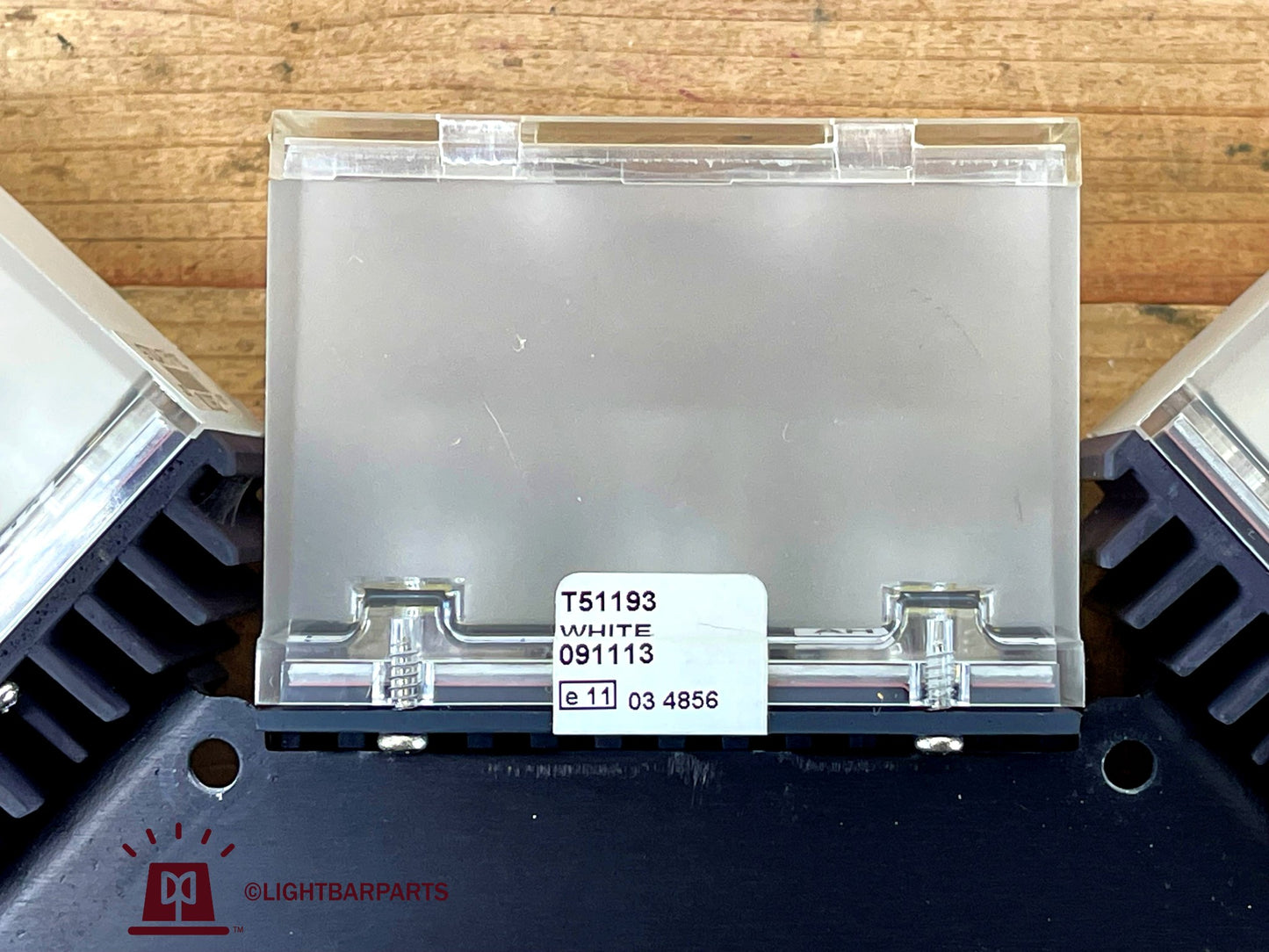 Code 3 Defender Lightbar - TriCore LED - Corner Assembly Blue with White Alley