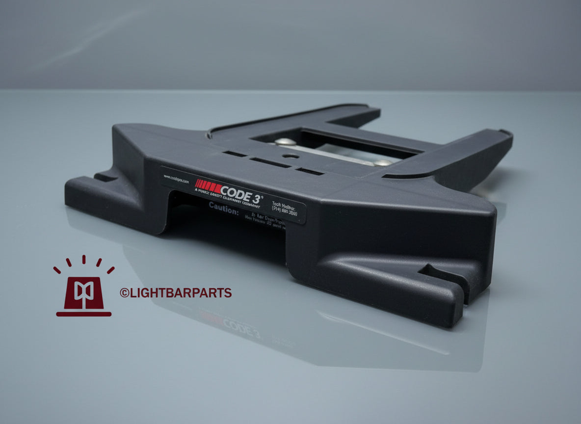 CODE 3 2100 2500 2700 MX7000 Excalibur - Pair Mounting Feet with Hardware - Dual Tension Bolt Version