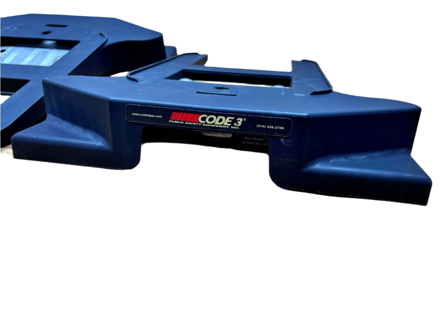 CODE 3 2100 2500 2700 MX7000 Excalibur - Pair Mounting Feet with Hardware - Single Tension Bolt Version