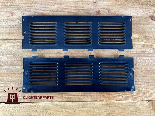 Code 3 MX7000 Lightbar - Center Upper Tray Metal Vented Dust Covers Pair