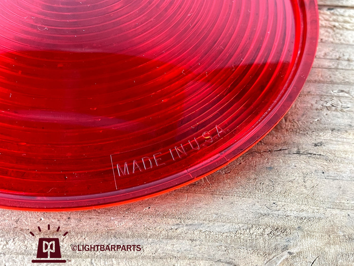 Federal Signal Twinsonic 12F - DIETZ P/N: 77-066 - One (1) Red Flasher Lens