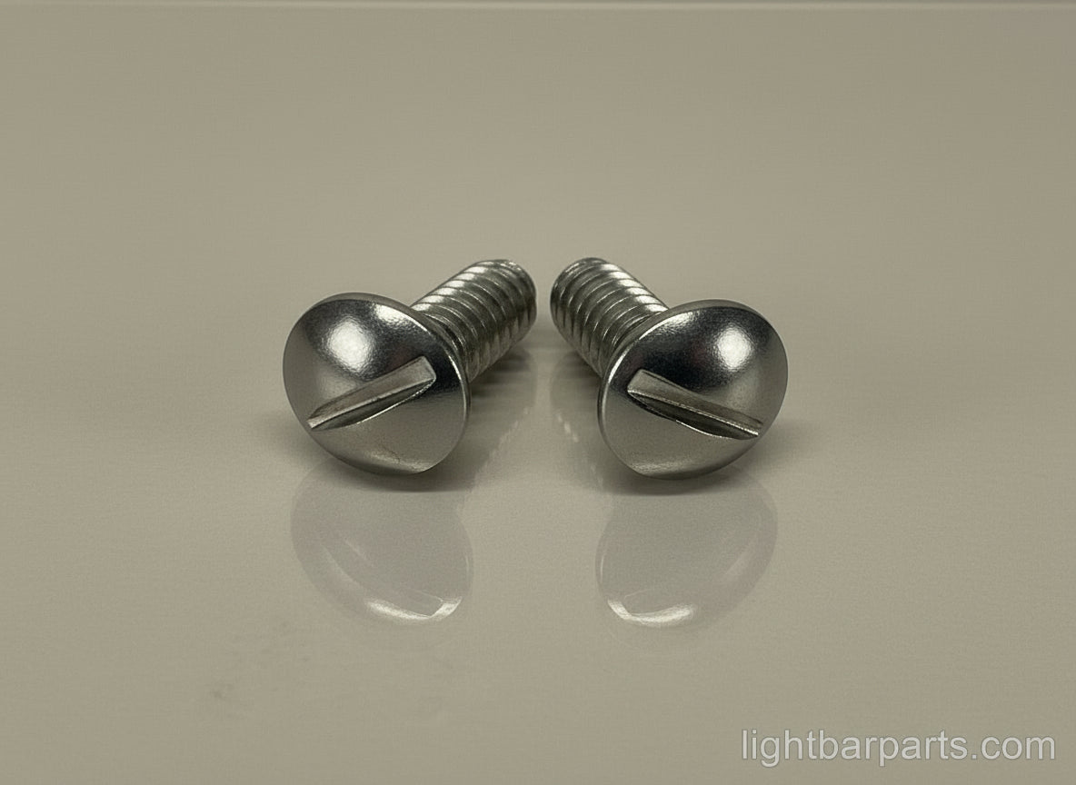 Federal Signal Aerodynic - Pair (2) of Dome Lens Screws - Stainless Steel - New
