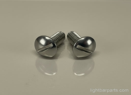Federal Signal Aerodynic - Pair (2) of Dome Lens Screws - Stainless Steel - New