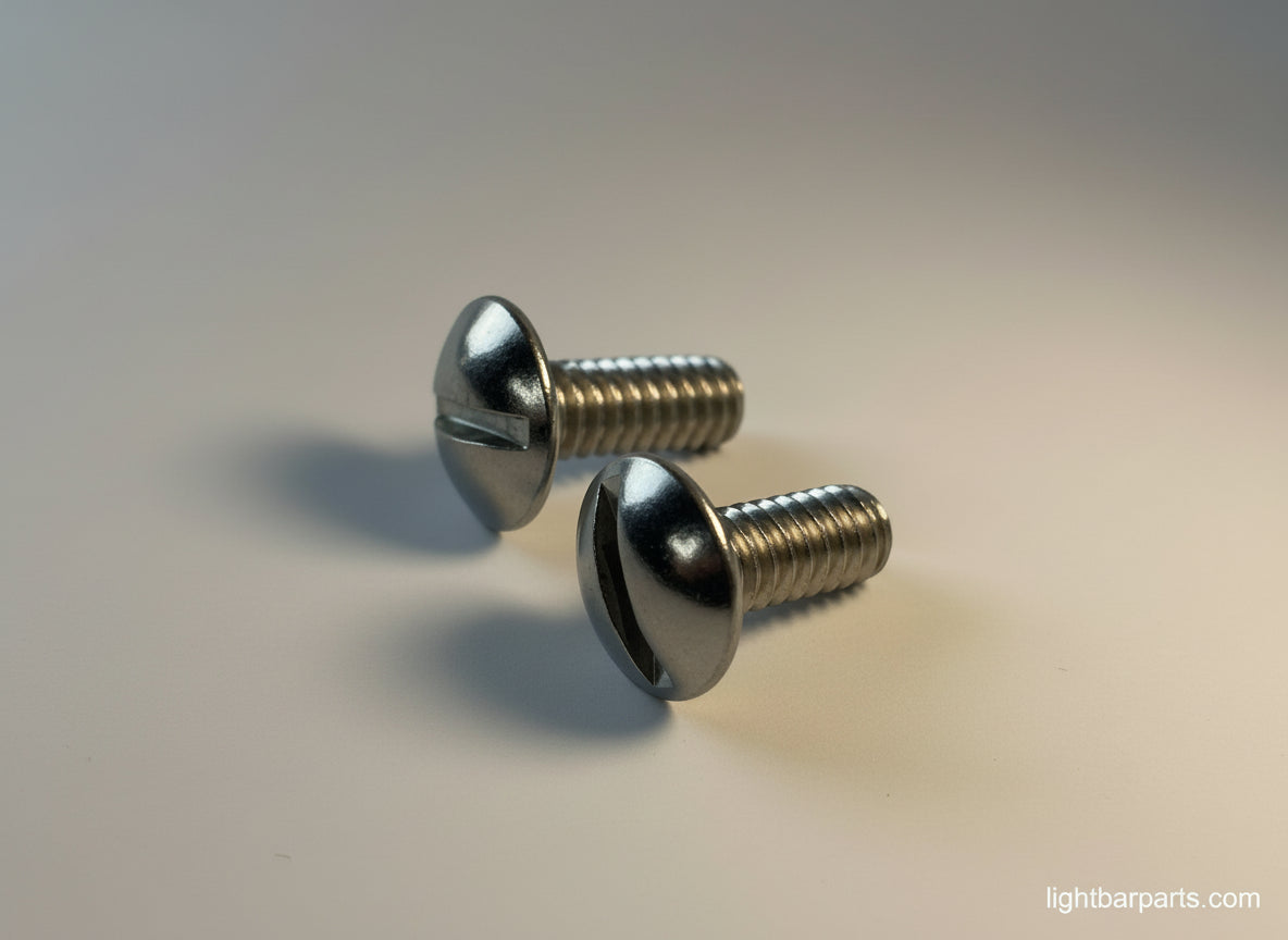 Federal Signal Aerodynic - Pair (2) of Dome Lens Screws - Stainless Steel - New