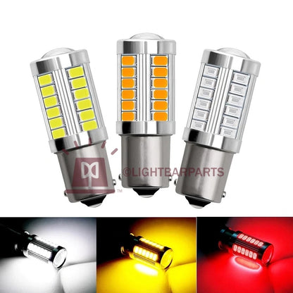 Federal Signal Code3 Lightbar Rotator Beacon - Pair of LED Twist Lock Replacement Bulb - Amber