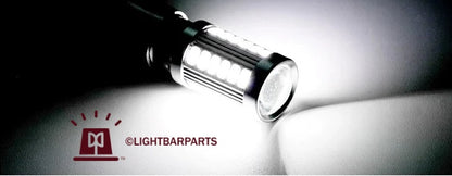 Federal Signal Code3 Lightbar Rotator Beacon - Pair (2) of LED Twist Lock Replacement Bulb - Bright White