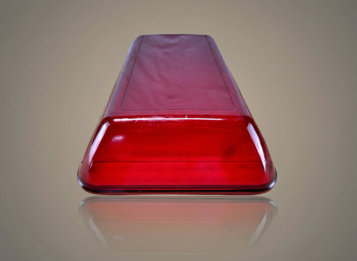 Federal Signal StreetHawk Lightbar - Red Dome Cover Lens with Internal Mirror