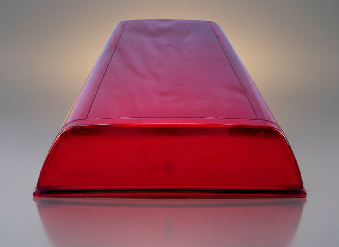 Federal Signal StreetHawk Lightbar - Red Dome Cover Lens with Internal Mirror