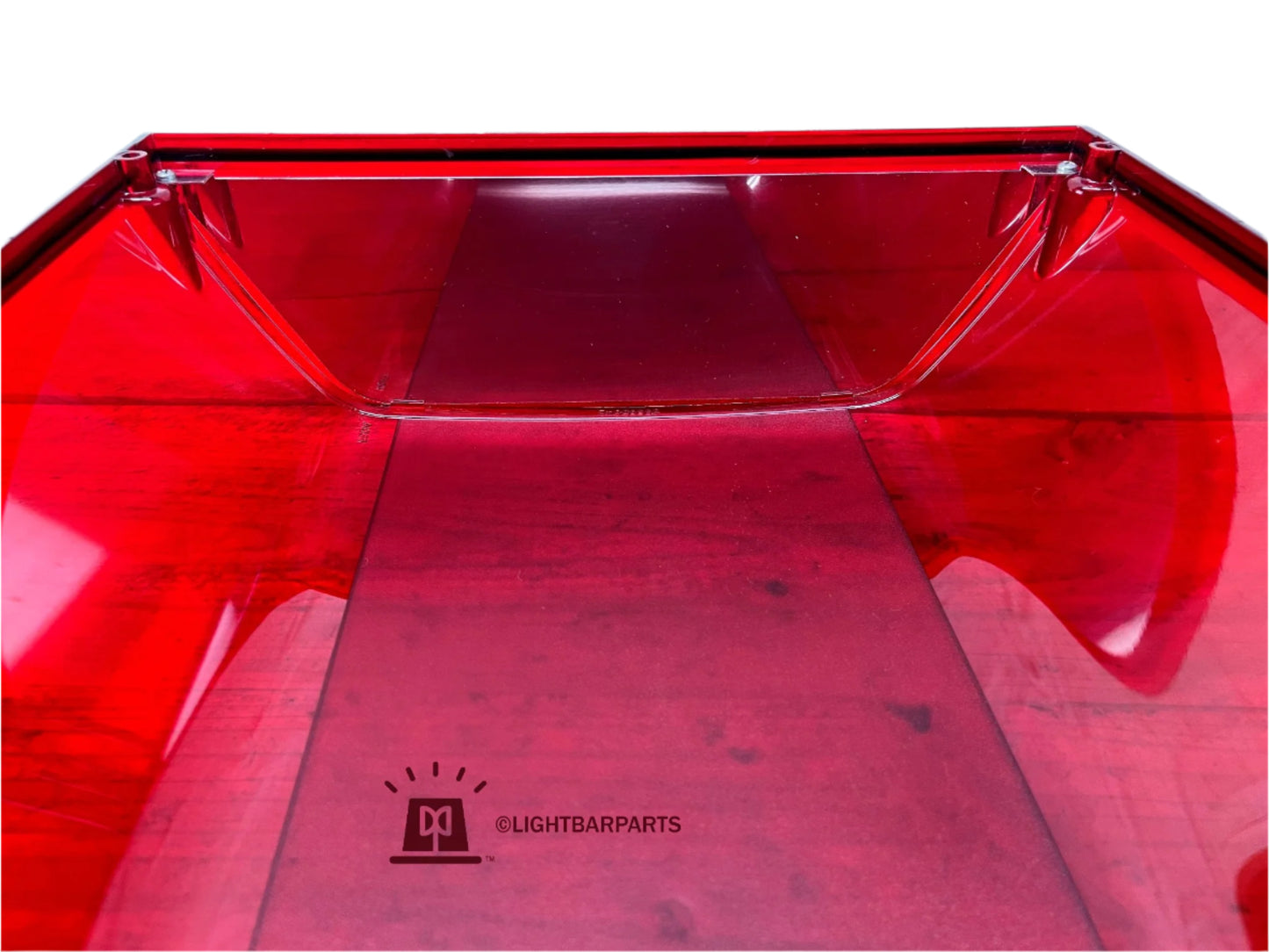 Federal Signal StreetHawk Lightbar - Red Dome Cover Lens with Internal Mirror