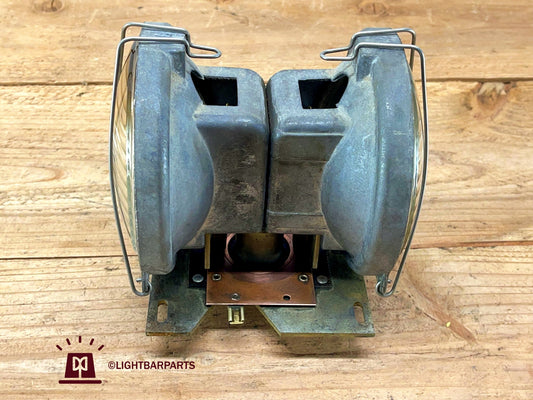 Federal Signal Twinsonic 12 12X CTS 12F - Rotator Light - GE 7400 Clear Bulbs