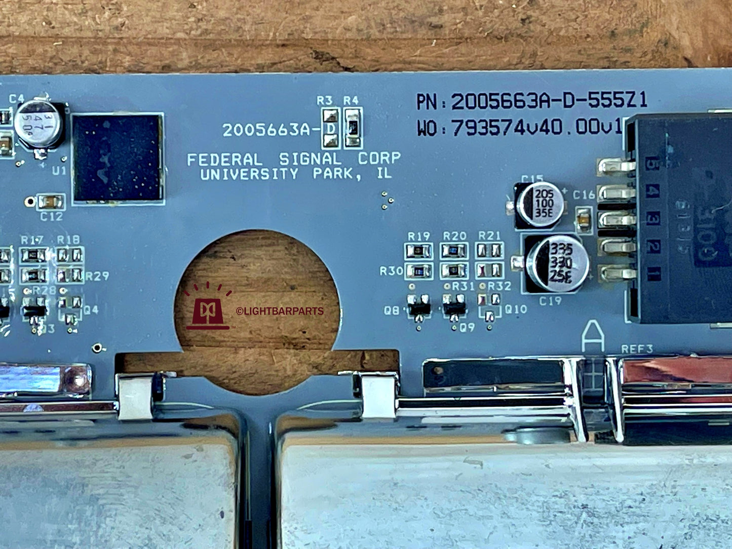 Federal Signal Valor - PCBA ROC Module PN: 2005663A-D-555Z1 - Drivers Side Rear