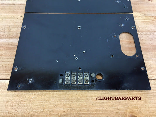 Federal Signal Twinsonic 12X - Mirror Motor Mounting Plates + Power Terminal - light bar parts