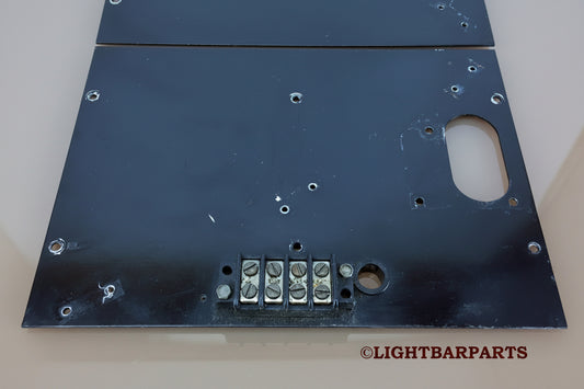 Federal Signal Twinsonic 12X - Mirror Motor Mounting Plates + Power Terminal - light bar parts