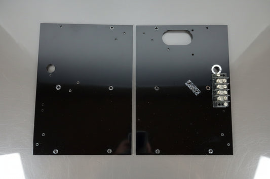 Federal Signal Twinsonic 12X - Mirror Motor Mounting Plates + Power Terminal - light bar parts