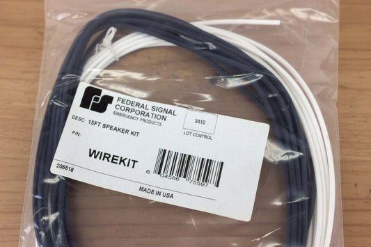 Federal Signal 15' Siren Speaker Wire PN: 206818 For - PA300 - AS124 - light bar parts