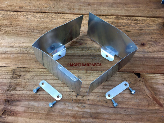 Code 3 MX7000 Vintage Lightbar - Reflector Mirror Assembly with Mount Hardware - light bar parts