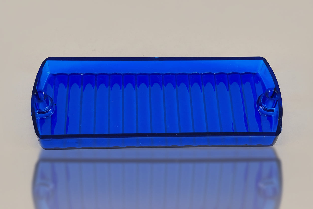 Whelen Series 4000 Advantedge - Blue Optic Prismatic Lens - New Old Stock