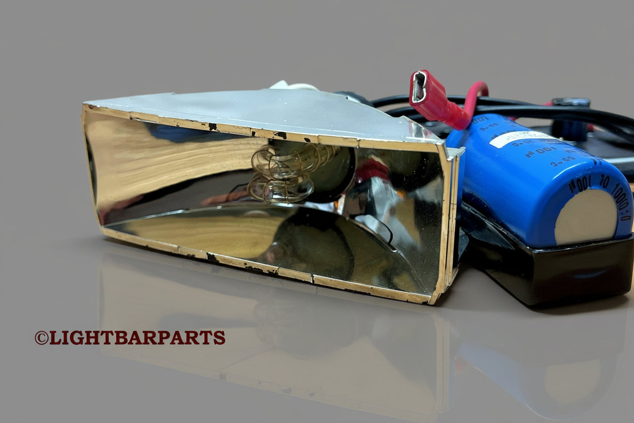 Star Headlight Lantern - Vintage Lightbar - Strobe Light with Power Supply