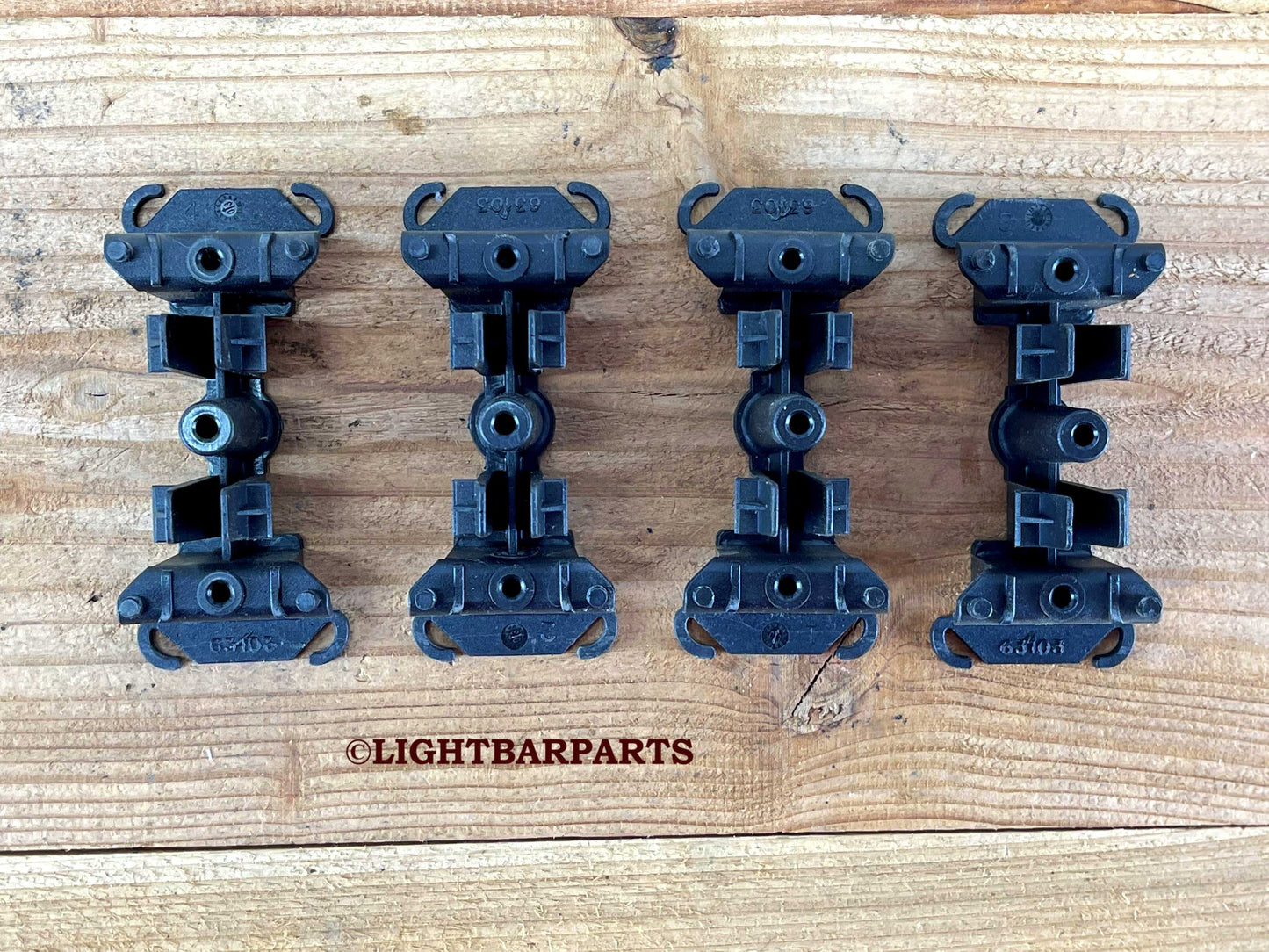 Whelen Edge 9000 9M Lightbar - Four (4) 400 Series Light head Mounting Brackets